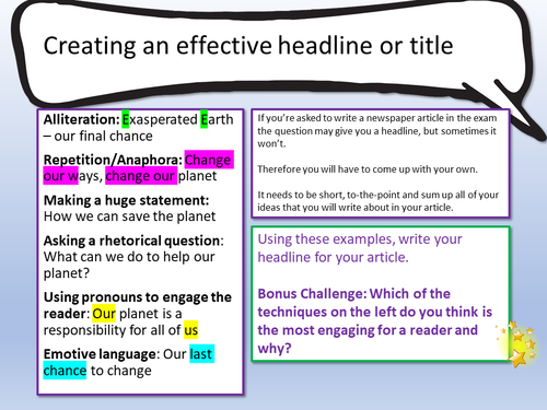 English Article Writing | Teaching Resources