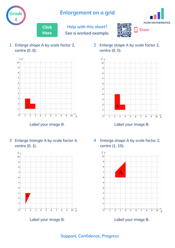 Enlarging shapes on a grid | Teaching Resources