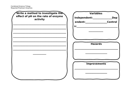 Combined Science Biology RP Worksheets