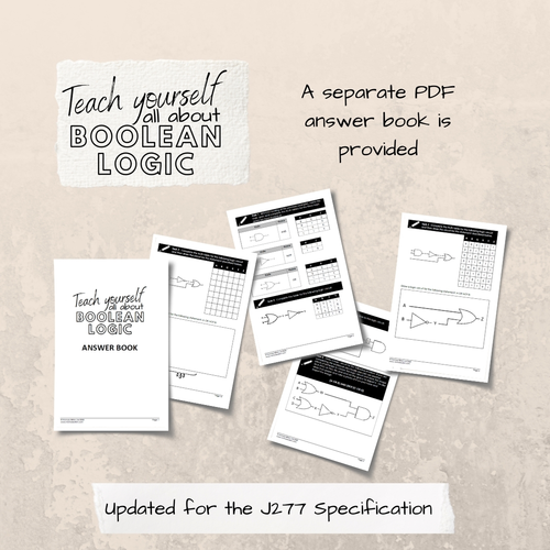 Boolean logic ocr gcse computer science workbook j277 teaching