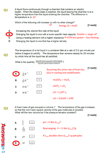 Transformers Multiple Choice Solutions A Level Physics Teaching