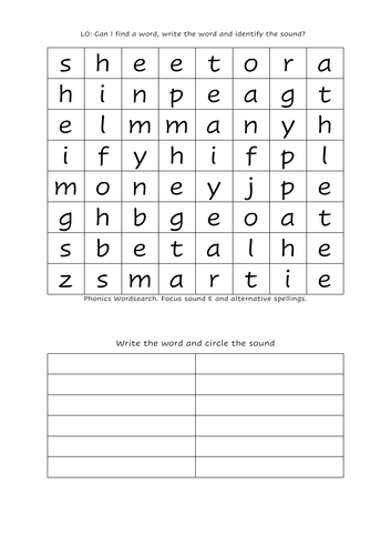 Long Vowel Sound Wordsearches X 5 | Teaching Resources