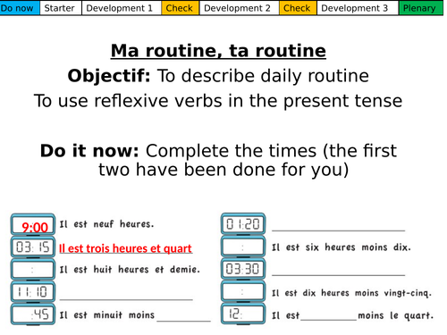 Ma routine, ta routine Dynamo 2 Module 4.4