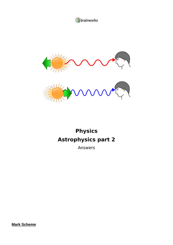 Astrophysics - past paper questions with answers | Teaching Resources