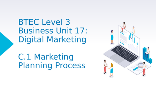 BTEC Level 3 Business Unit 17: Digital Marketing C1 Marketing Planning Process