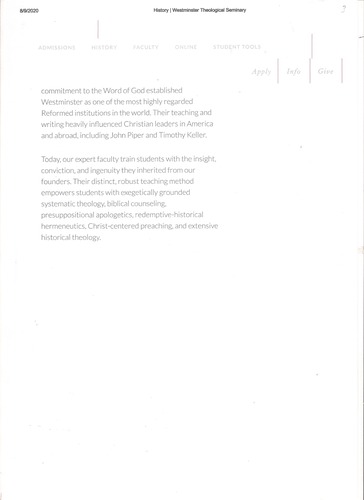 J. Gresham Machen (1881 1937) Teaching Resources