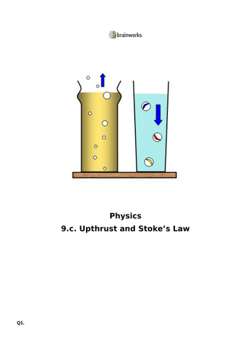A/AS Level - Upthrust and Stoke's Law - past paper questions with ...