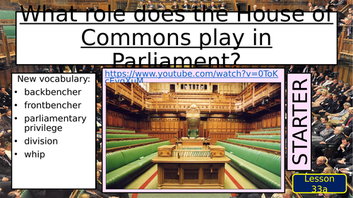 Edexcel A Level UK Politics Lessons 101-104 (Structure & Role of the ...