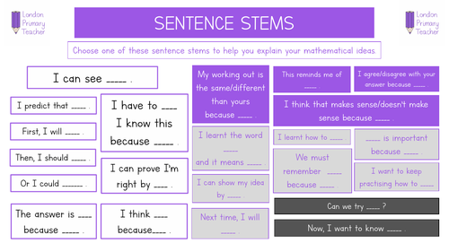 maths-sentence-stems-ks1-teaching-resources