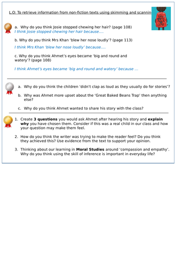 Whole Class Reading - 'The Boy at the Back of the Class' - Year 4, 5, 6 ...
