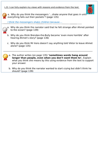 Whole Class Reading - 'The Boy at the Back of the Class' - Year 4, 5, 6 ...