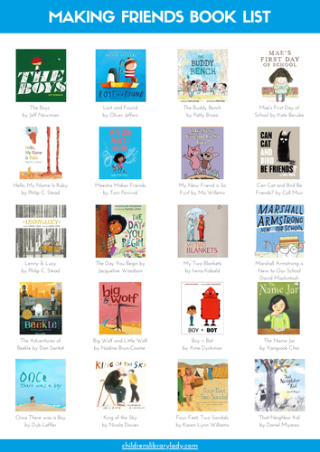 Making Friends Picture Book List | Teaching Resources