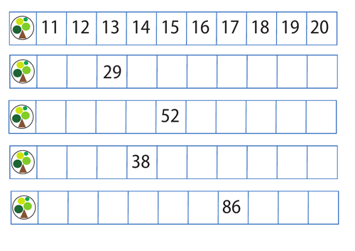 number-tracks-within-100-teaching-resources