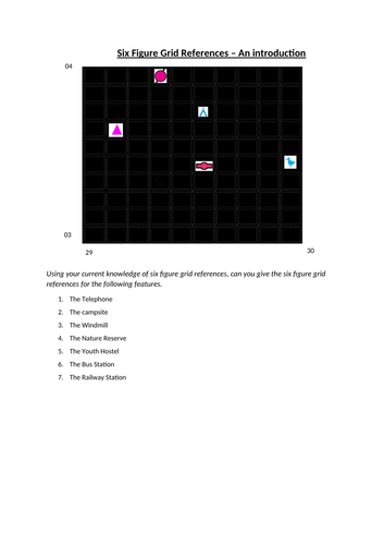 How to locate six figure grid references | Teaching Resources