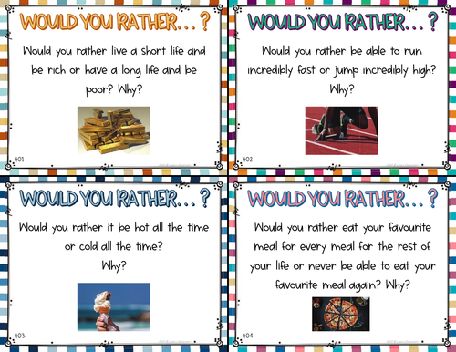 Conversation Fun: 140 Would you Rather Cards