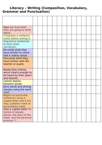 Year 1 Tracking Sheets | Teaching Resources