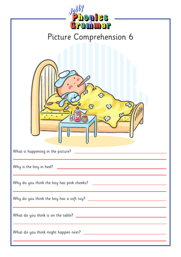 jolly phonics and grammar picture comprehension worksheets teaching