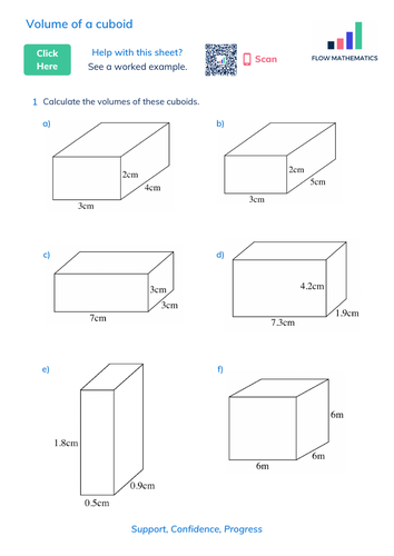 Volume of a cuboid (Australian Curriculum) | Teaching Resources