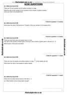 Ratio - GCSE Maths past exam questions | Teaching Resources