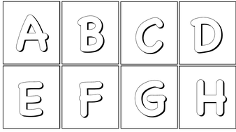 simple alphabet cards teaching resources