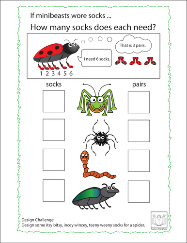 Sock-topus & Friends Counting & Colouring | Teaching Resources