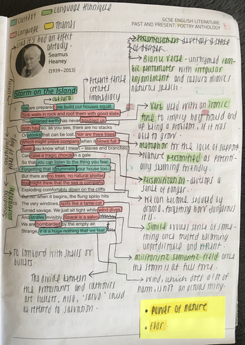 GCSE English Literature Power and Conflict poetry Grade 9 notes ...