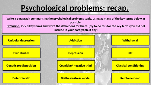 GCSE psychology development lesson 2 Piaget stages of