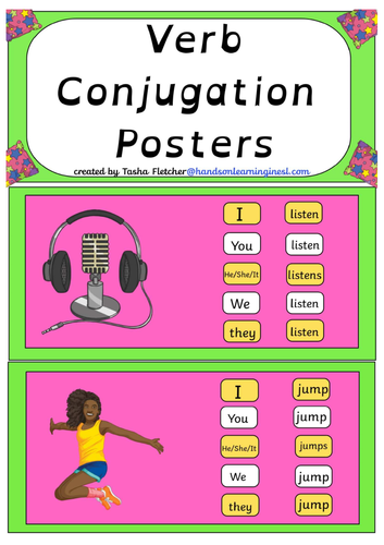 Verb Conjugation Poster Storyboard By Poster Templates Porn Sex Picture 5972