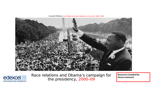 A-Level History: Civil Rights 19 - Obama Becoming President  2008