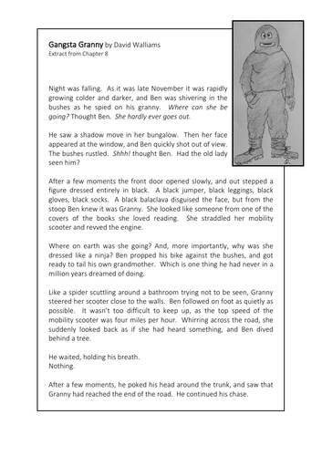 Reciprocal/Guided Reading - Gangsta Granny by David Walliams (LKS2 ...