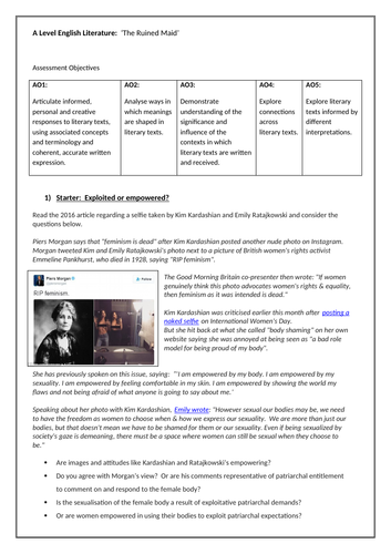 AQA A level English Lit Love through the ages pre 1900 Poetry Anthology ...