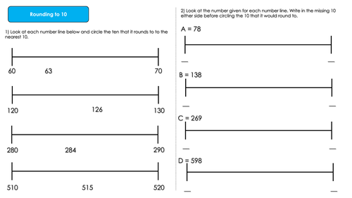 Year 4 Place Value - Rounding to 10