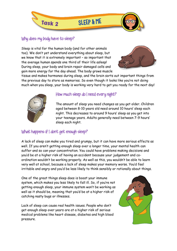 Sleep Hygiene | Teaching Resources