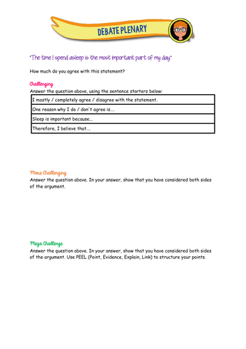 Sleep Hygiene | Teaching Resources