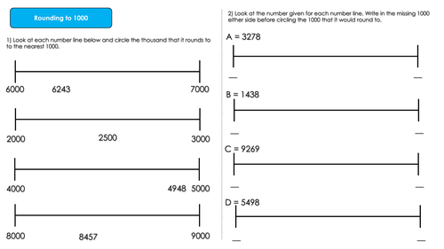 Year 4 Place Value - Rounding to 1000