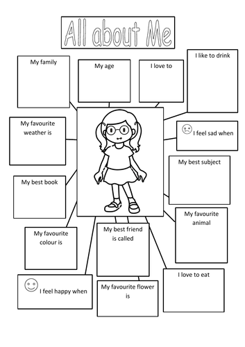 All About Me Worksheets for Boys and Girls | Teaching Resources