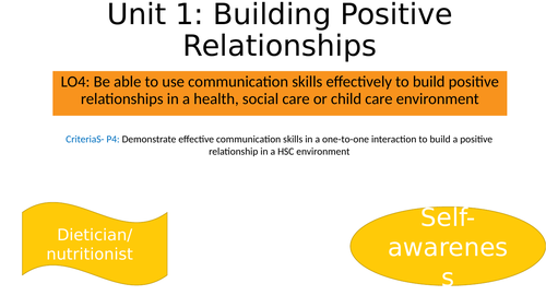 CTECH HSC P4 Communication and 1-to-1 interactions