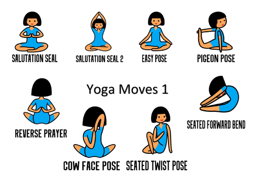 Yoga for Kids Colour Cards Set 1 | Teaching Resources