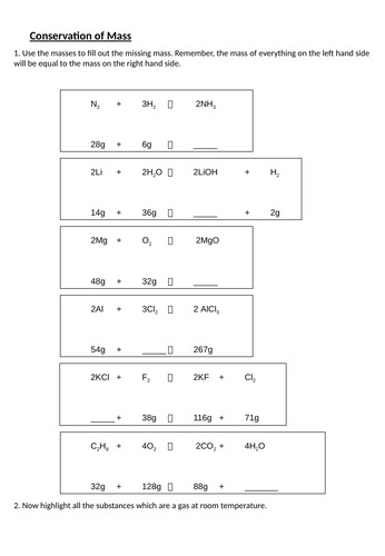 Gcse Chemistry - C3 Combined Science Worksheets 