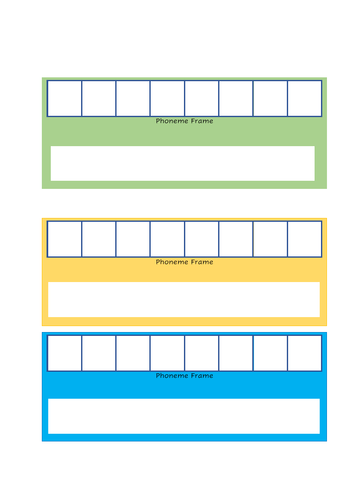 Phoneme Frame | Teaching Resources