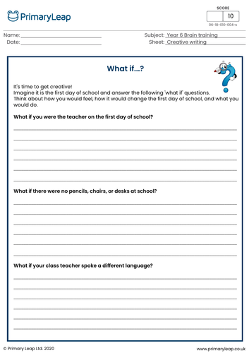 creative writing tasks ks2