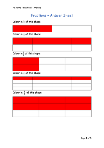 Y2 Maths - Fractions