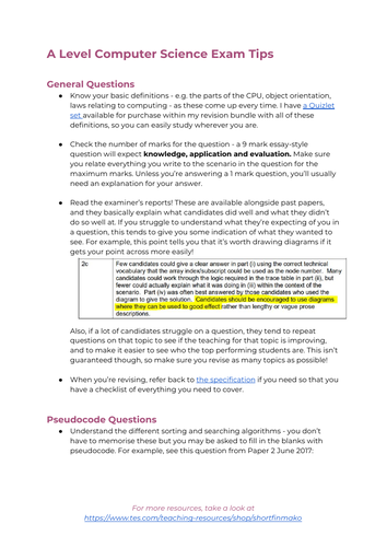 ocr computer science coursework exemplar