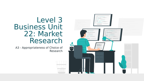 BTEC Level 3 Business Unit 22: Market Research A3 Appropriateness of Choice of Research