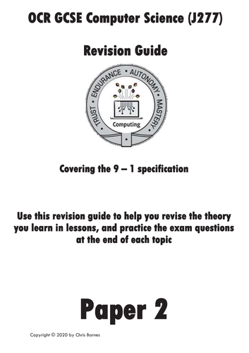 OCR GCSE Computer Science Revision Guides (Paper 1 and Paper 2) J277
