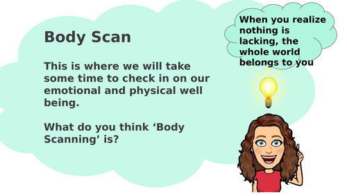 Mindfulness introduction to Body Scan techniques & identifying emotions ...