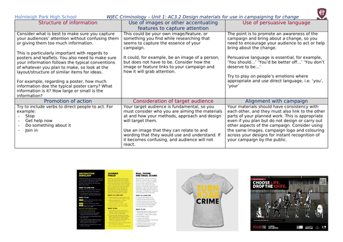 WJEC Applied Diploma in Criminology Unit 1: Knowledge Organisers ...