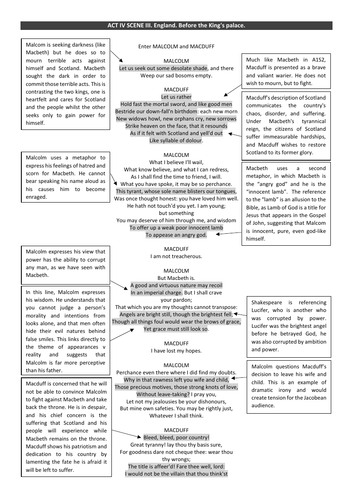 act 4 scene 3 macbeth essay question