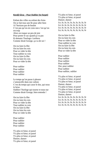 French song lyrics - 21 pages of French music | Teaching Resources