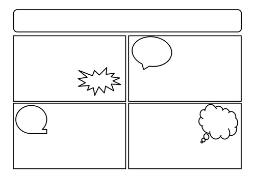 Comic Strip Templates (Free Printable Comic Book Pages)